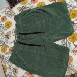 Men's green corduroy shorts - cotton blend 34 Ezekiel